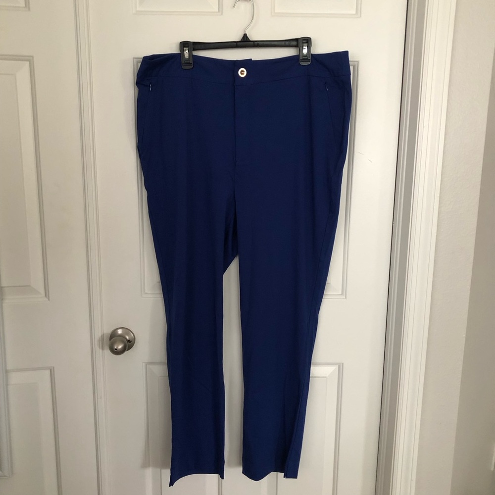 Dear Scarlett Women's Royal Blue Pants with Tapered Leg 3X NWT